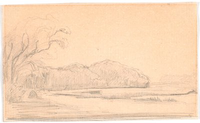 Landscape by a Forest-fringed Lake by Theodor Philipsen