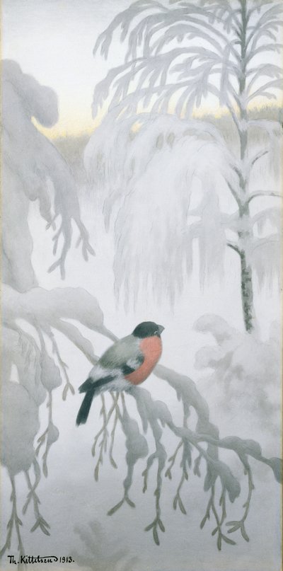 Bullfinch by Theodor Kittelsen