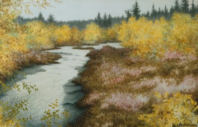 Hellebekk (stream) by Theodor Kittelsen