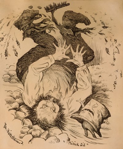 Political dil by Theodor Kittelsen