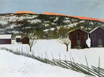 Winter Morning by Theodor Kittelsen