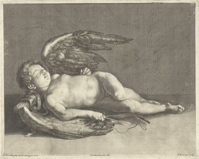 Sleeping Cupid by Theodor Vercruys