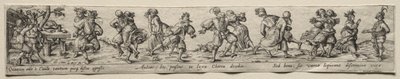 Dance of Peasants by Theodor de Bry