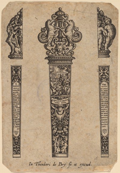 Ornament for Knife Handle by Theodor de Bry
