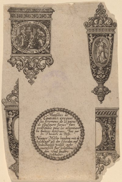 Ornament for Knife Handle by Theodor de Bry