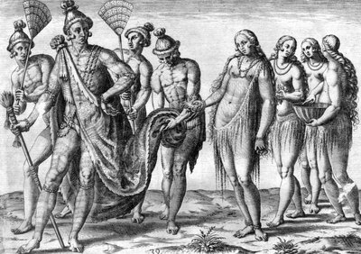 Tribe of the Timucua Indians by Theodor de Bry