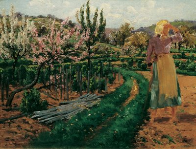 Girl in the Orchard by Theodor von Hormann