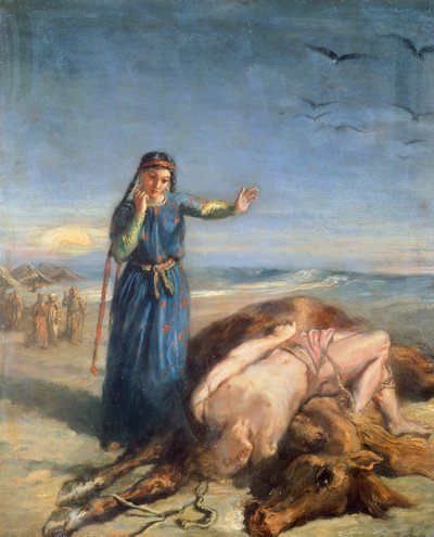 Cossack Girl Finding Body of Mazepa by Théodore Chassériau