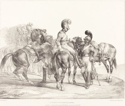 A Party of Life Guards by Theodore Gericault