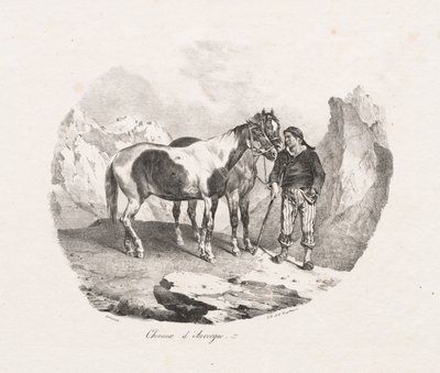 Auvergne horses by Theodore Gericault