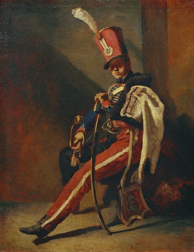 The Trumpeter of the Orleans Hussars by Theodore Gericault