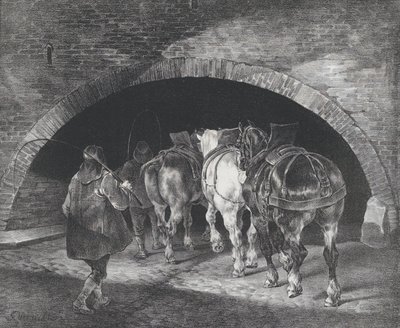 Entrance to the Adelphi Wharf by Theodore Gericault