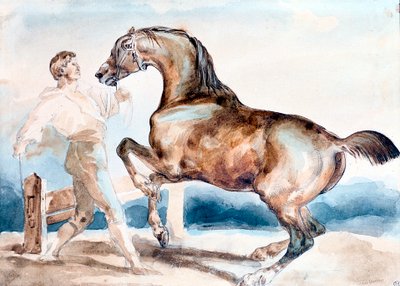 Le Dressage by Theodore Gericault