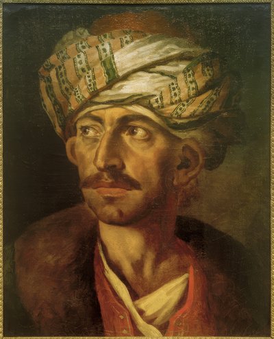 Male Portrait (presumably Mustafa) by Theodore Gericault