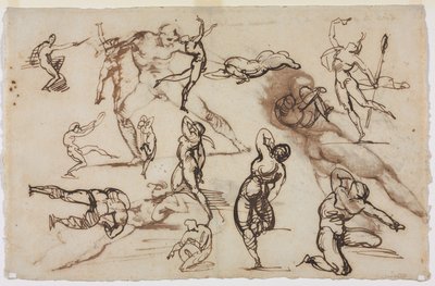 Sheet of Sketches (verso), 1819 by Theodore Gericault