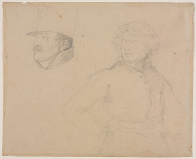 Study of Two Soldiers, 1818-1819 by Theodore Gericault