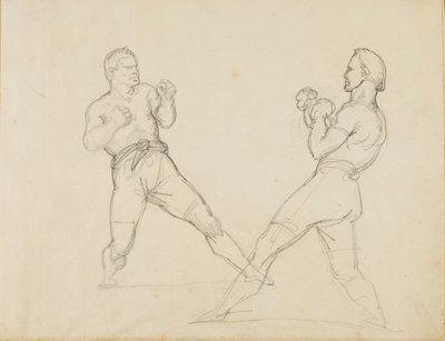 Two Boxers Sparring by Theodore Gericault