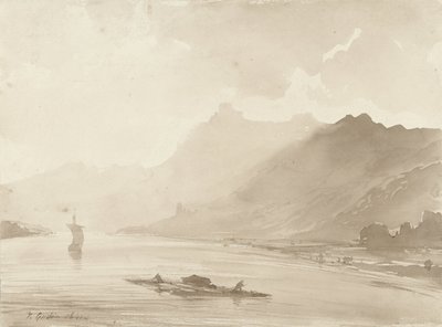 View on the Rhine by Theodore Gudin