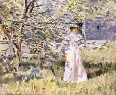 A Normandy Garden, October by Theodore Robinson