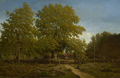 Farm in the Landes, 1844-67 by Pierre Etienne Theodore Rousseau