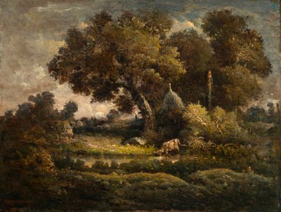 Landscape with Charcoal Kiln by Theodore Rousseau