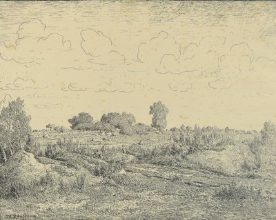 The Plain of La Plante at Biau by Theodore Rousseau