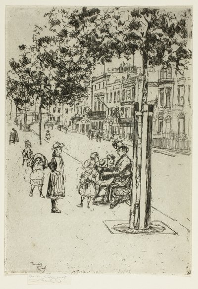 Chelsea Children, Chelsea Embankment by Theodore Roussel