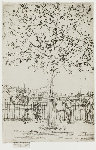 Chelsea Embankment, June, 5 p.m., 1889 by Theodore Roussel