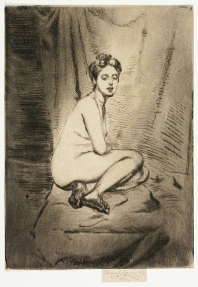 Figure of a Woman Crouching by Theodore Roussel