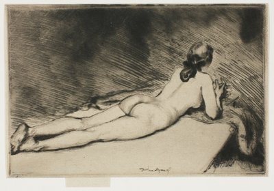 Nude Figure Lying Down by Theodore Roussel