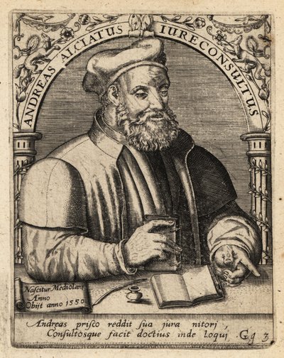 Andrea Alciato by Theodore de Bry