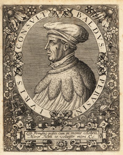 Baldus de Ubaldis by Theodore de Bry
