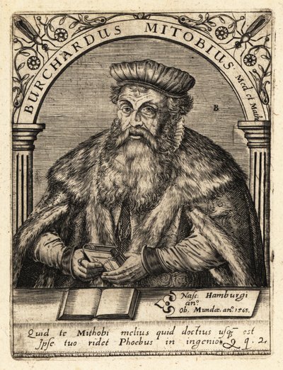 Burkhard Mithoff, anatomist and physician by Theodore de Bry