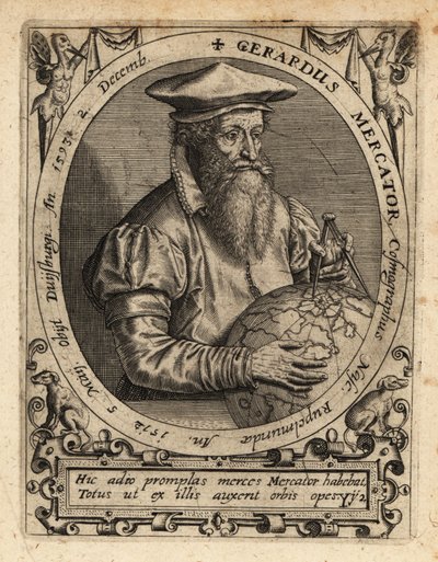 Gerardus Mercator, Geographer by Theodore de Bry