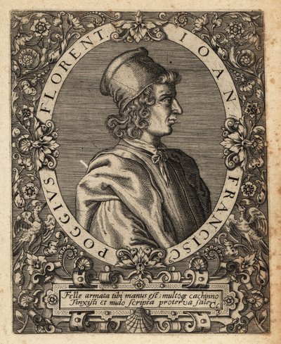 Gian Francesco Poggio Bracciolini by Theodore de Bry