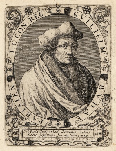 Guillaume Bude by Theodore de Bry