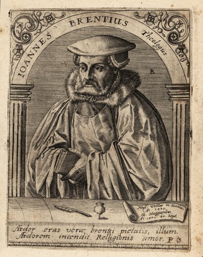 Johann Brenz by Theodore de Bry