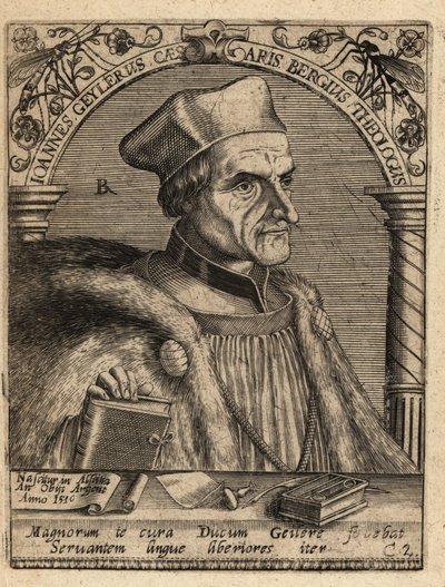 Johann Geiler von Kaisersberg by Theodore de Bry