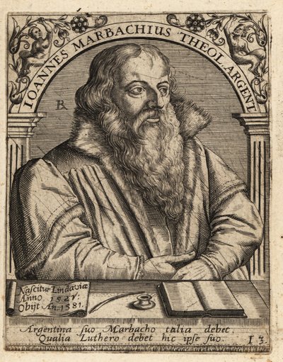Johann Marbach by Theodore de Bry