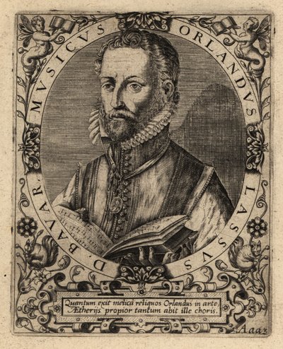 Orlande de Lassus, polyphonic composer by Theodore de Bry