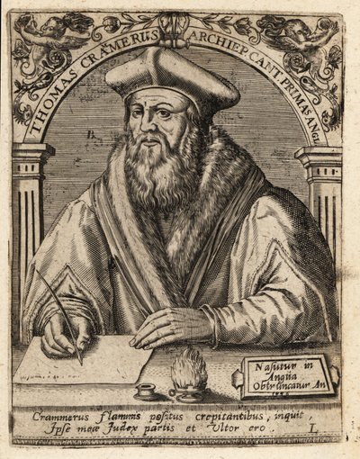 Thomas Cranmer by Theodore de Bry