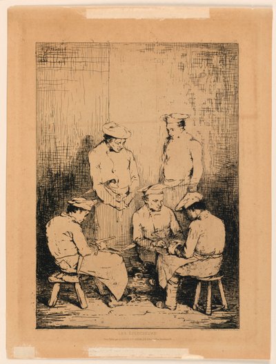The Peelers by Theodule Ribot