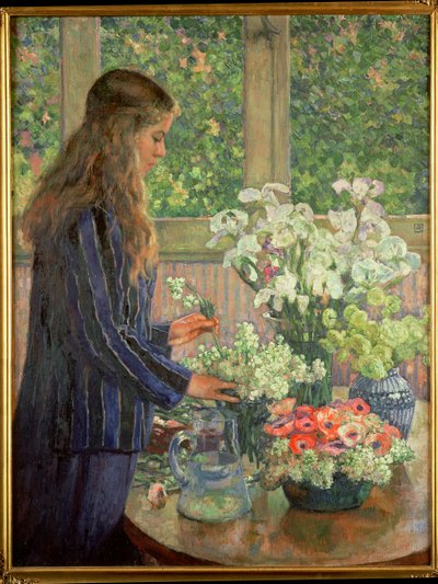 Garden Flowers by Théo van Rysselberghe
