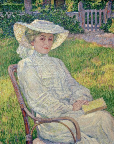 The Lady in White by Théo van Rysselberghe