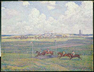 The Racecourse at Boulogne-sur-Mer by Théo van Rysselberghe