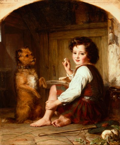 Begging for Bread by Thomas Francis Dicksee