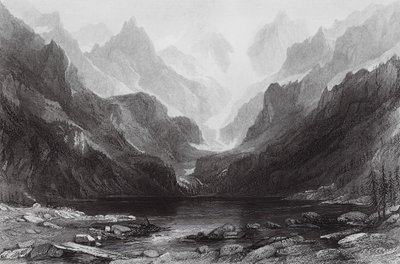 Lac de Gaube, Pyrenees by Thomas (after) Allom