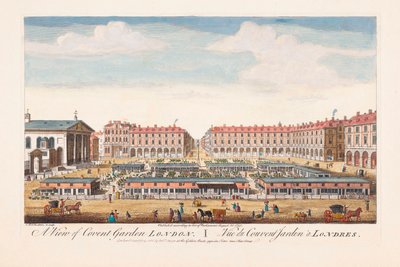 A View of Covent Garden, London by Thomas (after) Bowles