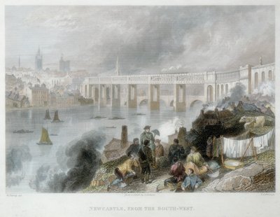 Newcastle-upon-Tyne from the South-West by Thomas Abiel Prior