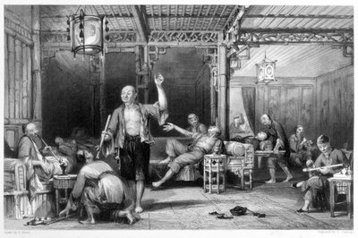 Chinese Opium Smokers, 1843 by Thomas Allom